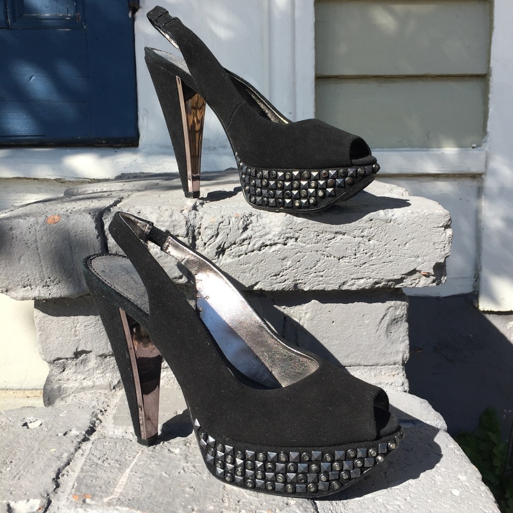 Sam Edelman Yesenia Studded Peep Toe Platforms